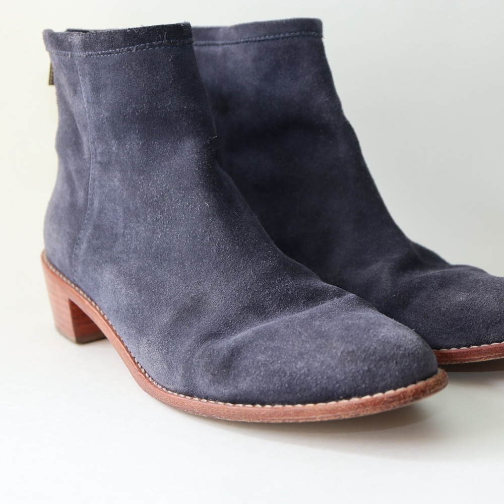Loeffler Randall Blue Suede Felix Chelsea Boot
